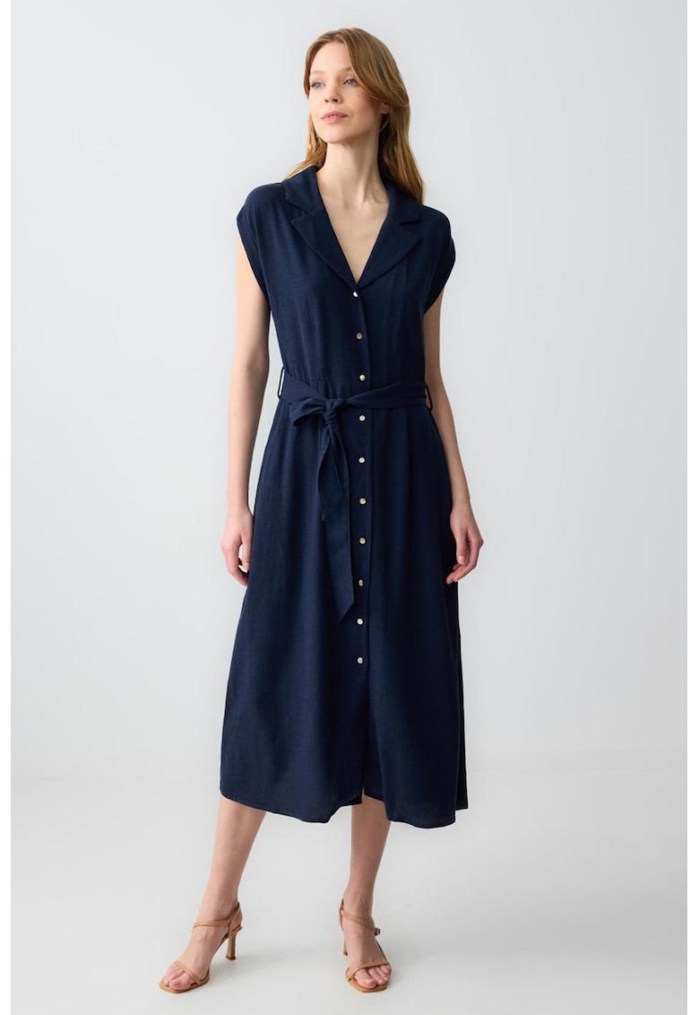 Rochie-camasa din amestec de in