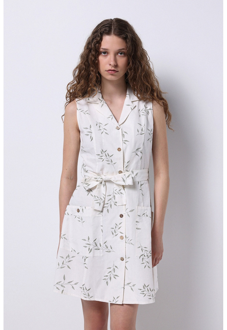 Rochie-camasa din amestec de in