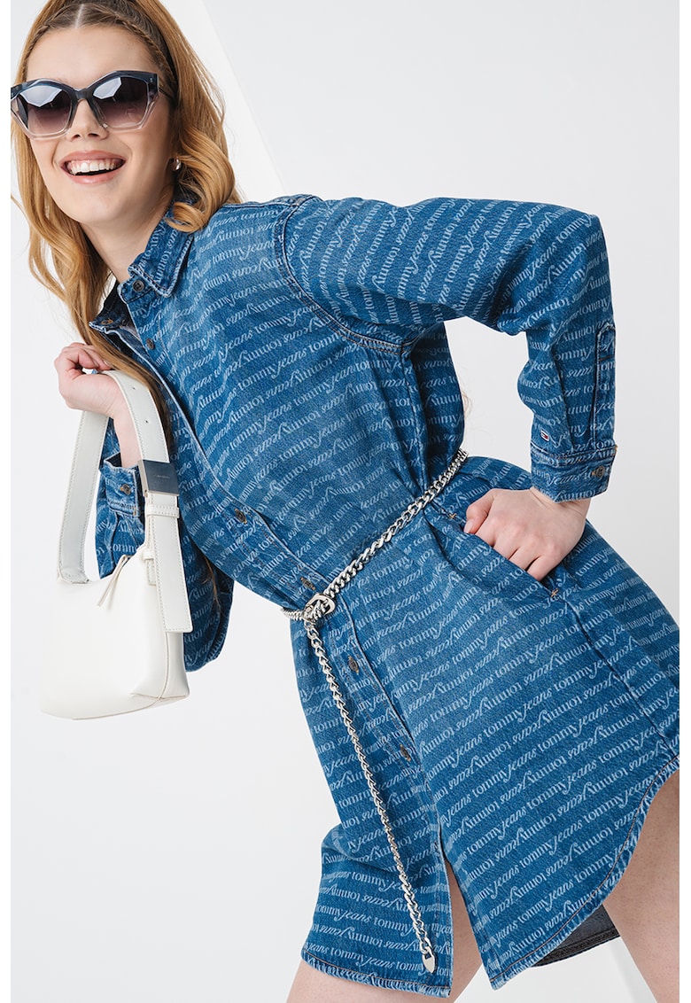 Rochie-camasa din denim