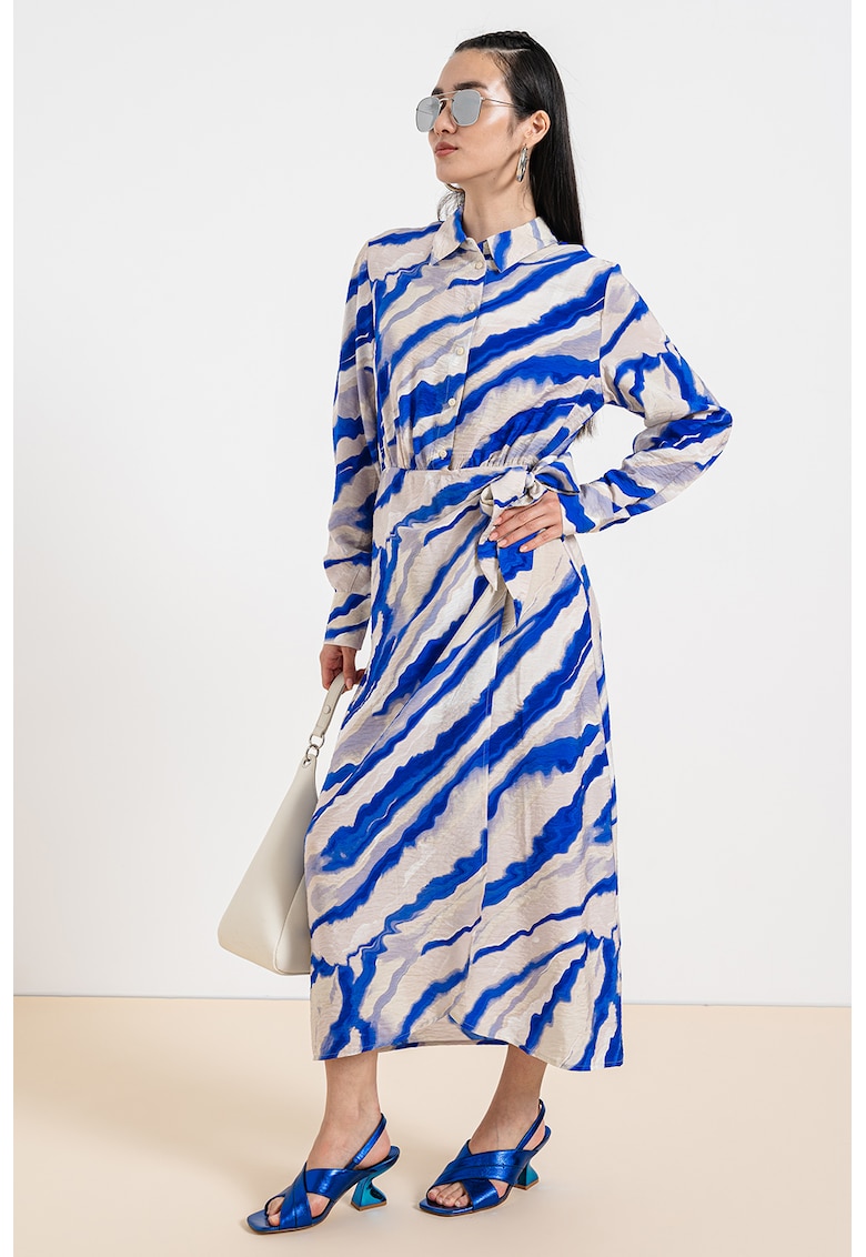 Rochie-camasa midi cu model