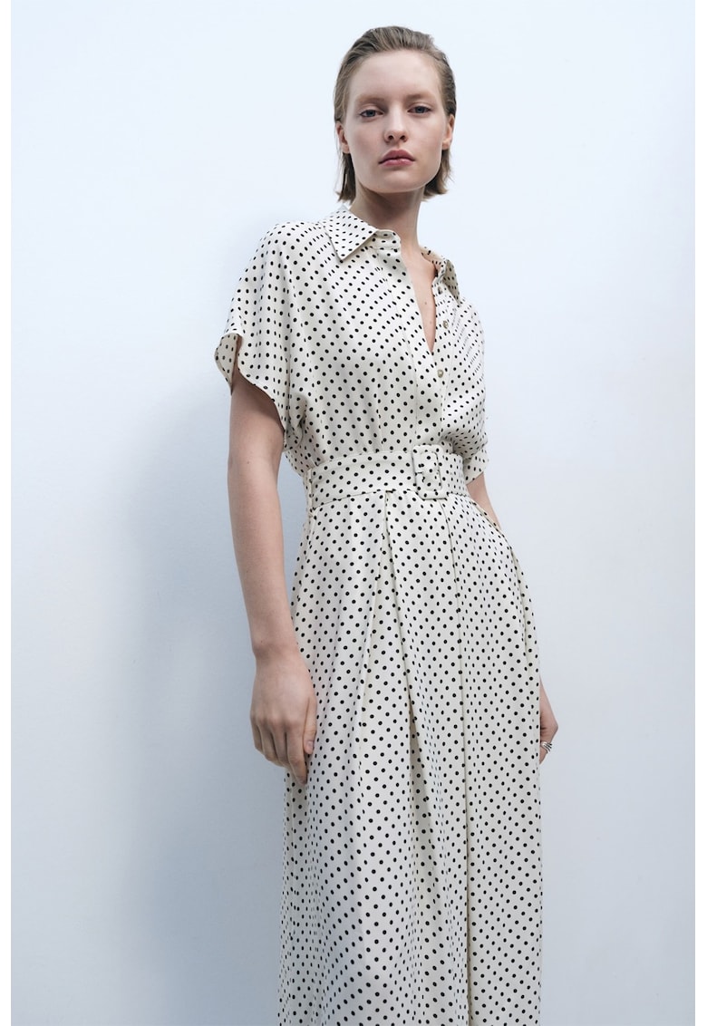 Rochie-camasa midi cu o curea
