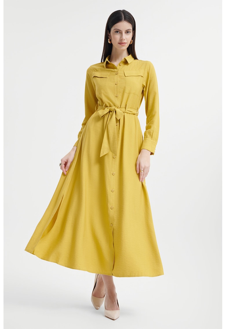 Rochie-camasa midi uni