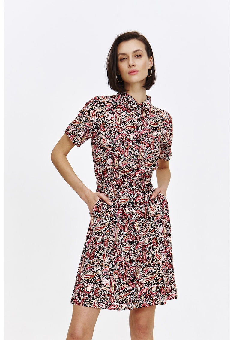 Rochie-camasa mini cu model paisley