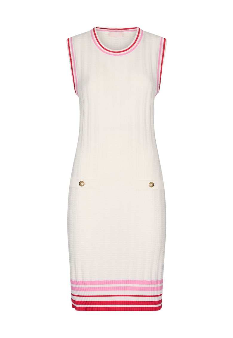Rochie cambrata cu striatii - fara maneci