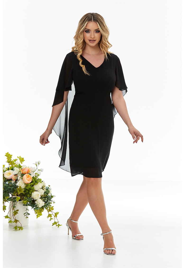 Rochie-capa cu decolteu in V