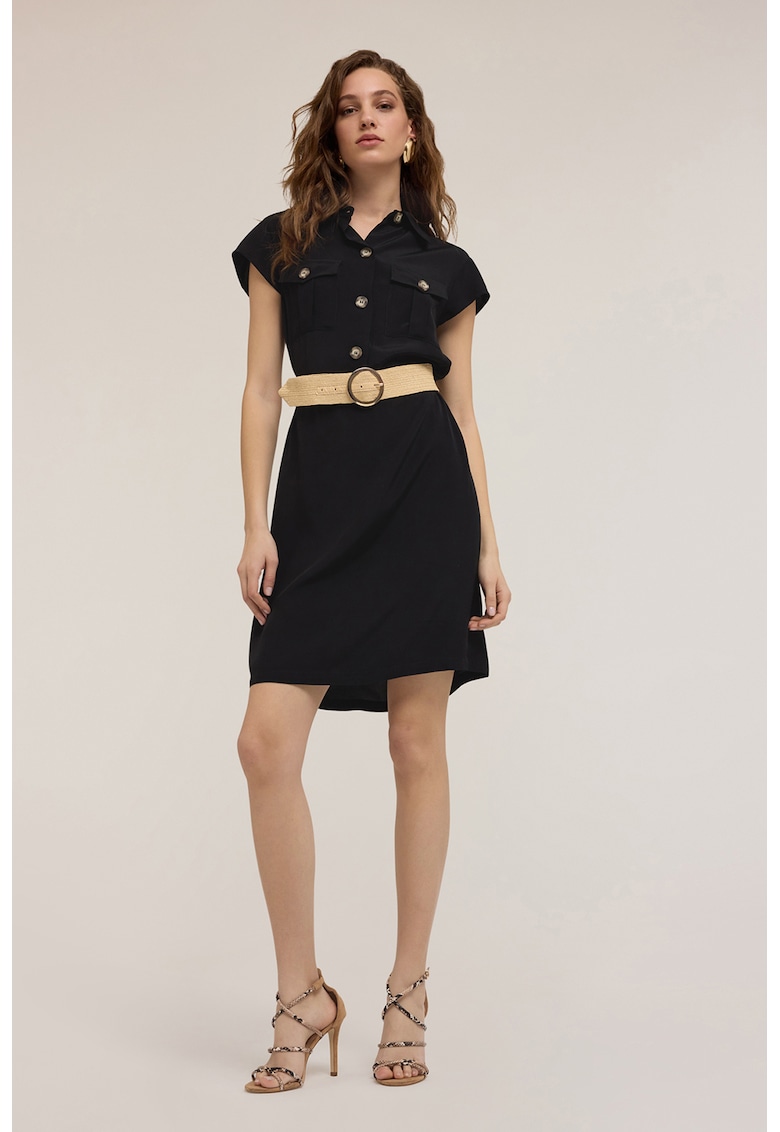 Rochie cu buzunare pe piept