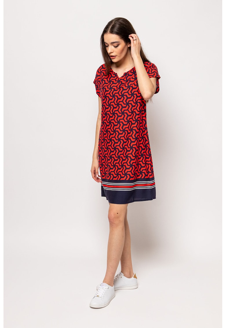 Rochie cu croiala dreapta si model Vilmi