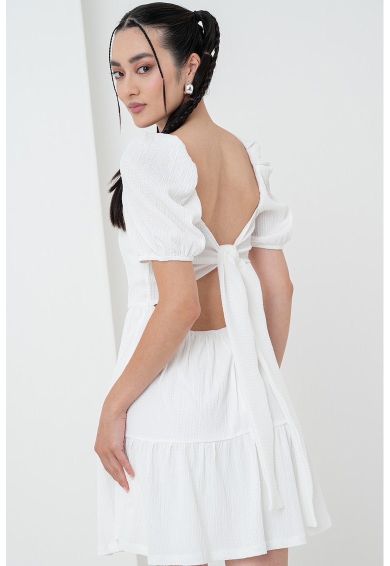 Rochie cu croiala in A si decolteu patrat