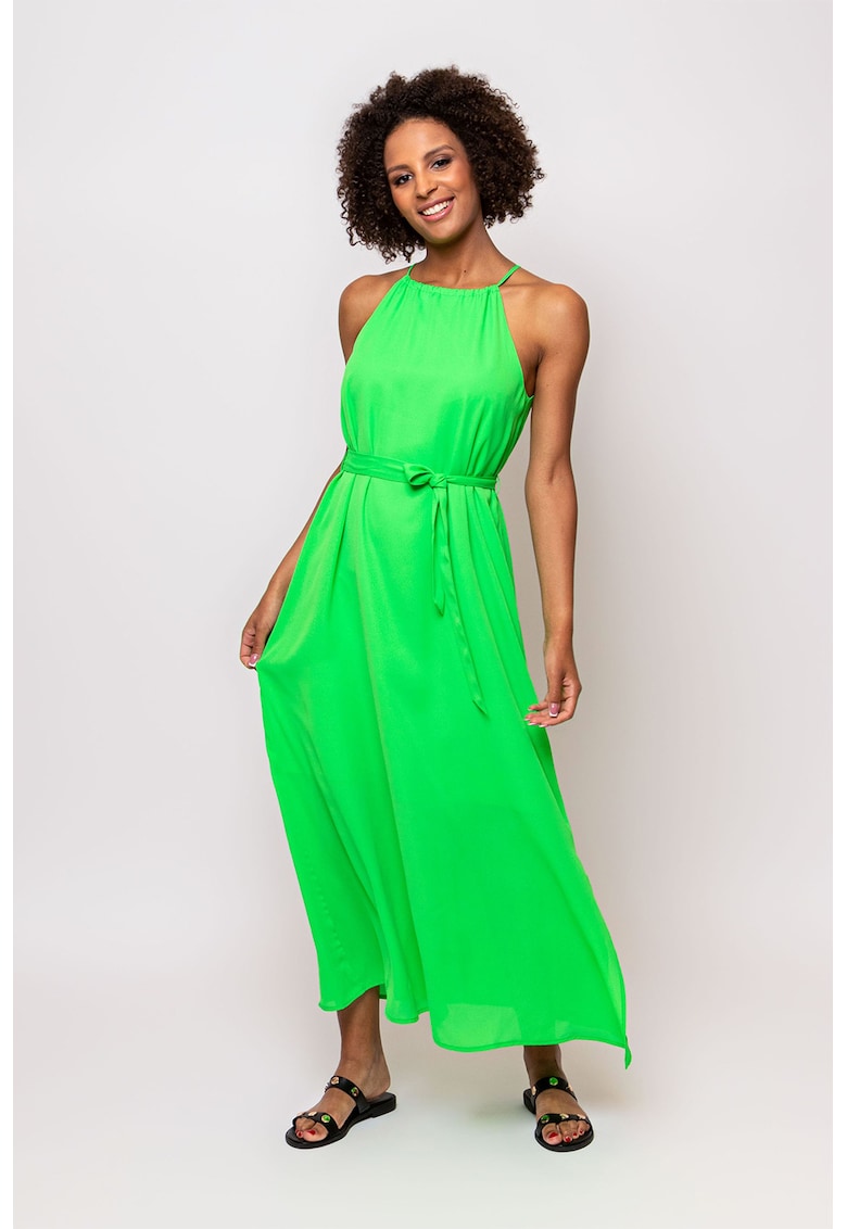 Rochie cu decolteu halter Velia