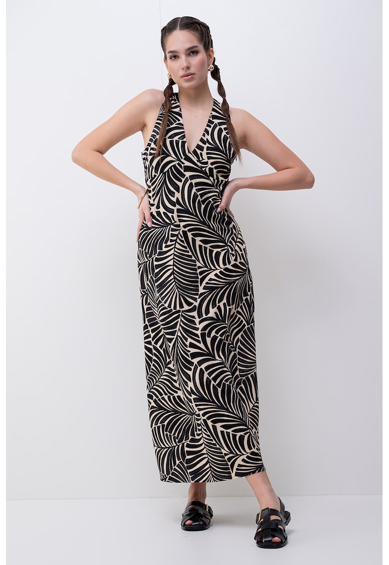 Rochie cu decolteu in V si model