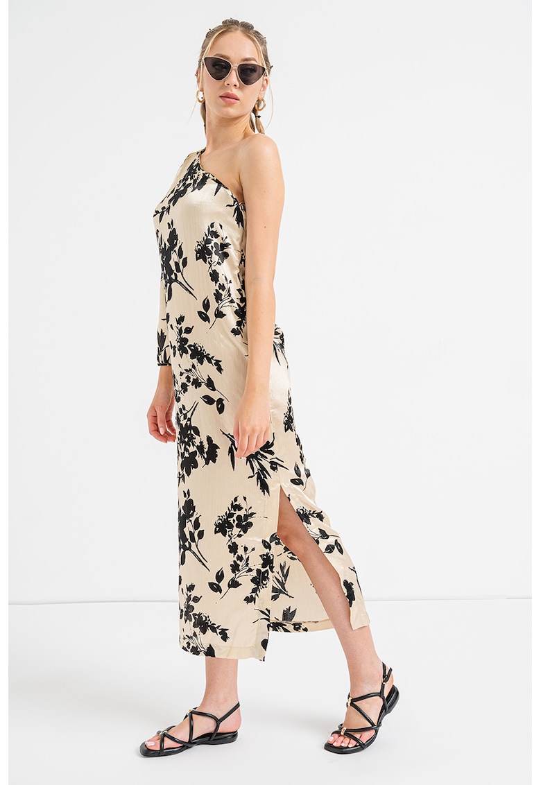 Rochie cu decolteu pe un umar si slit lateral