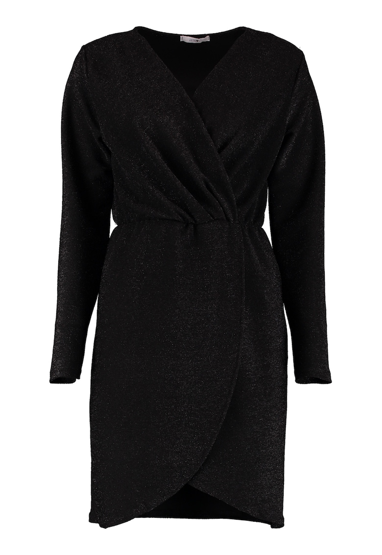 Rochie cu maneci lungi si decolteu cache-coeur Apty