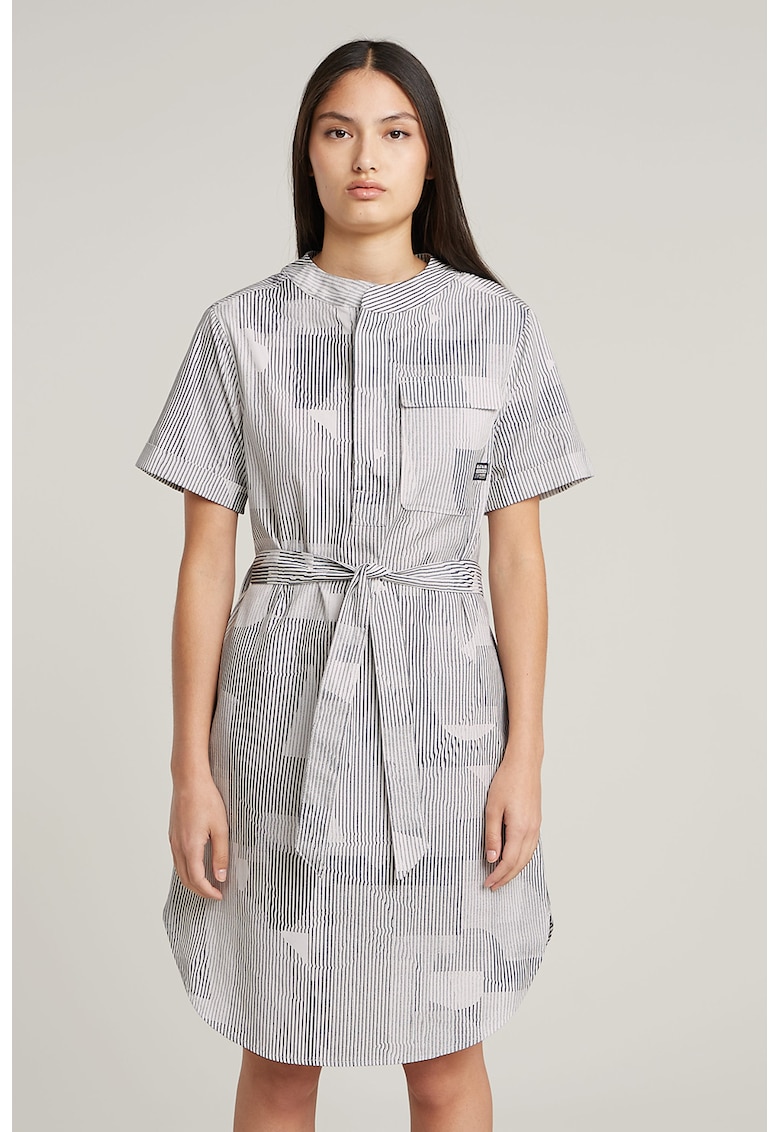 Rochie cu model si cordon in talie