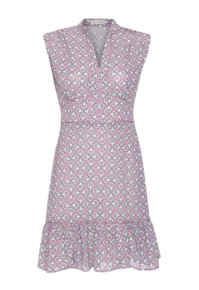 Rochie cu model si imprimeu grafic
