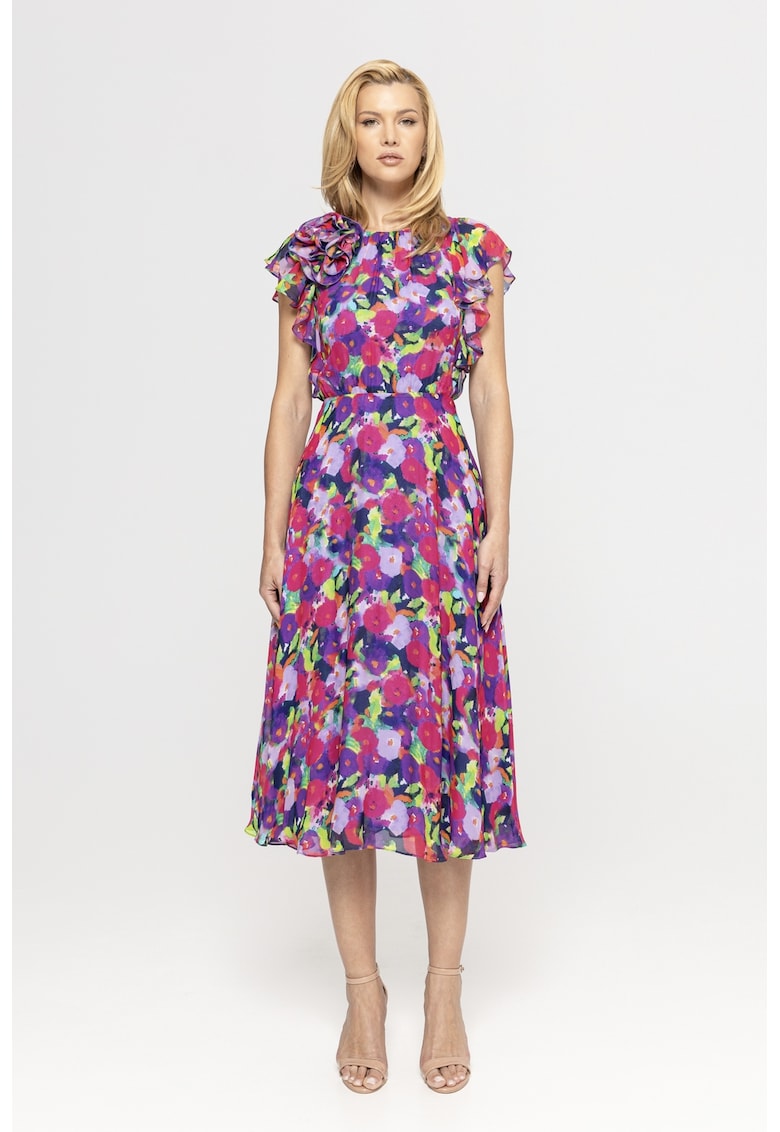 Rochie cu model si volane