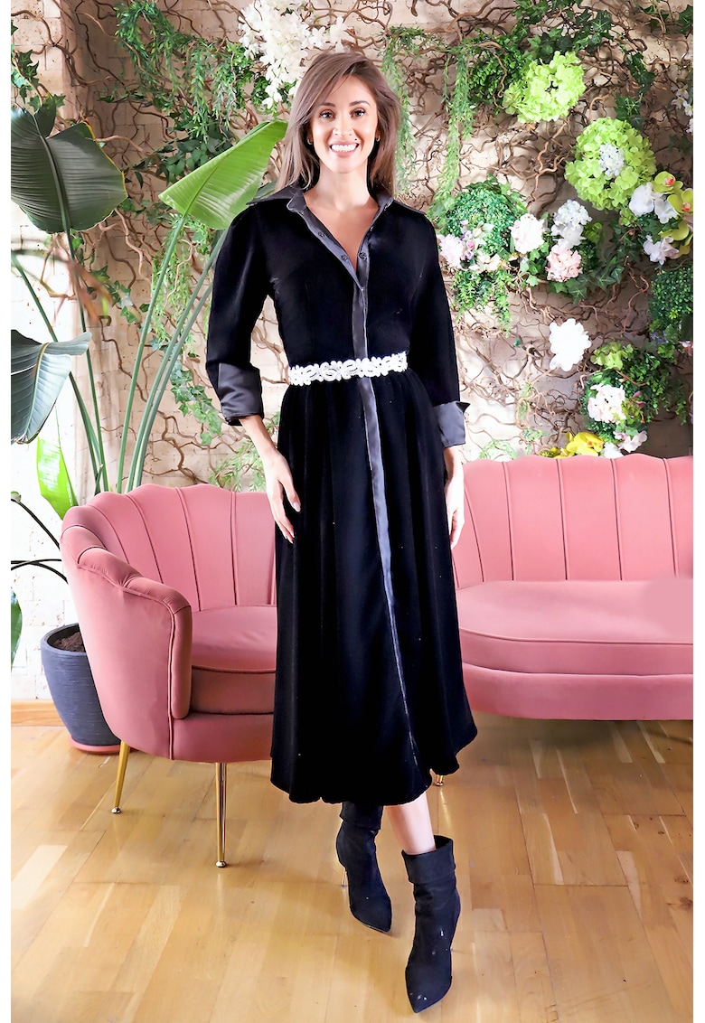 Rochie cu nasturi Onix