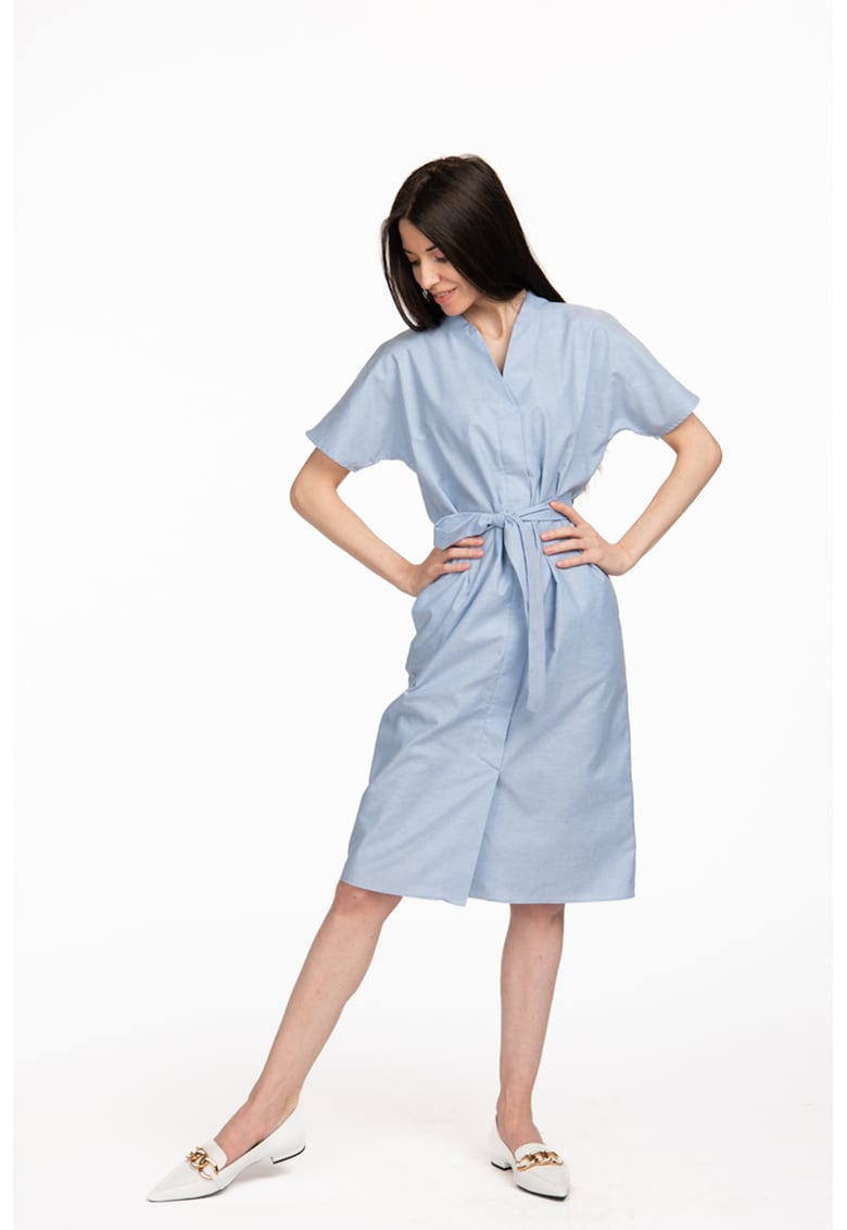 Rochie de bumbac cu buzunare laterale Michaela