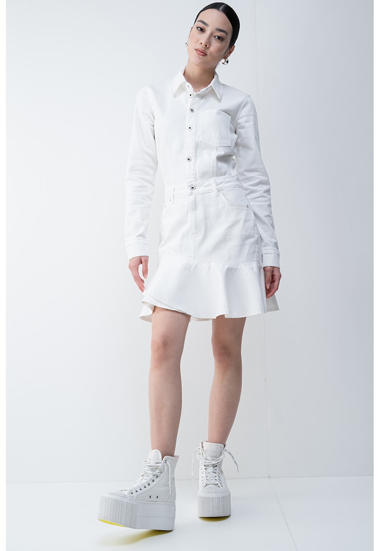 Rochie de denim din amestec de bumbac organic