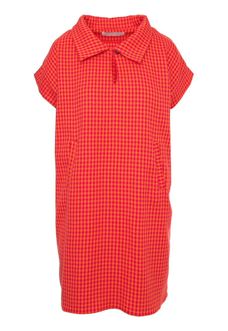 Rochie din amestec de bumbac cu model