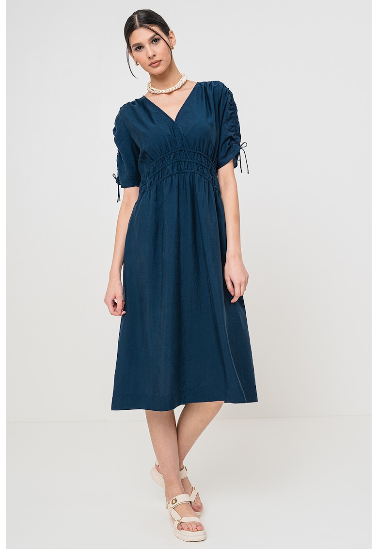 Rochie din amestec de lyocell cu decolteu in V