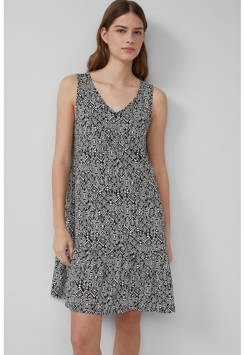 Rochie din amestec de modal cu decolteu in V