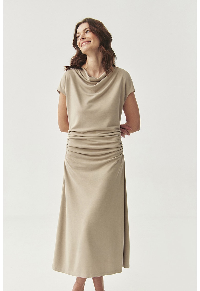 Rochie din amestec de modal cu fronseuri