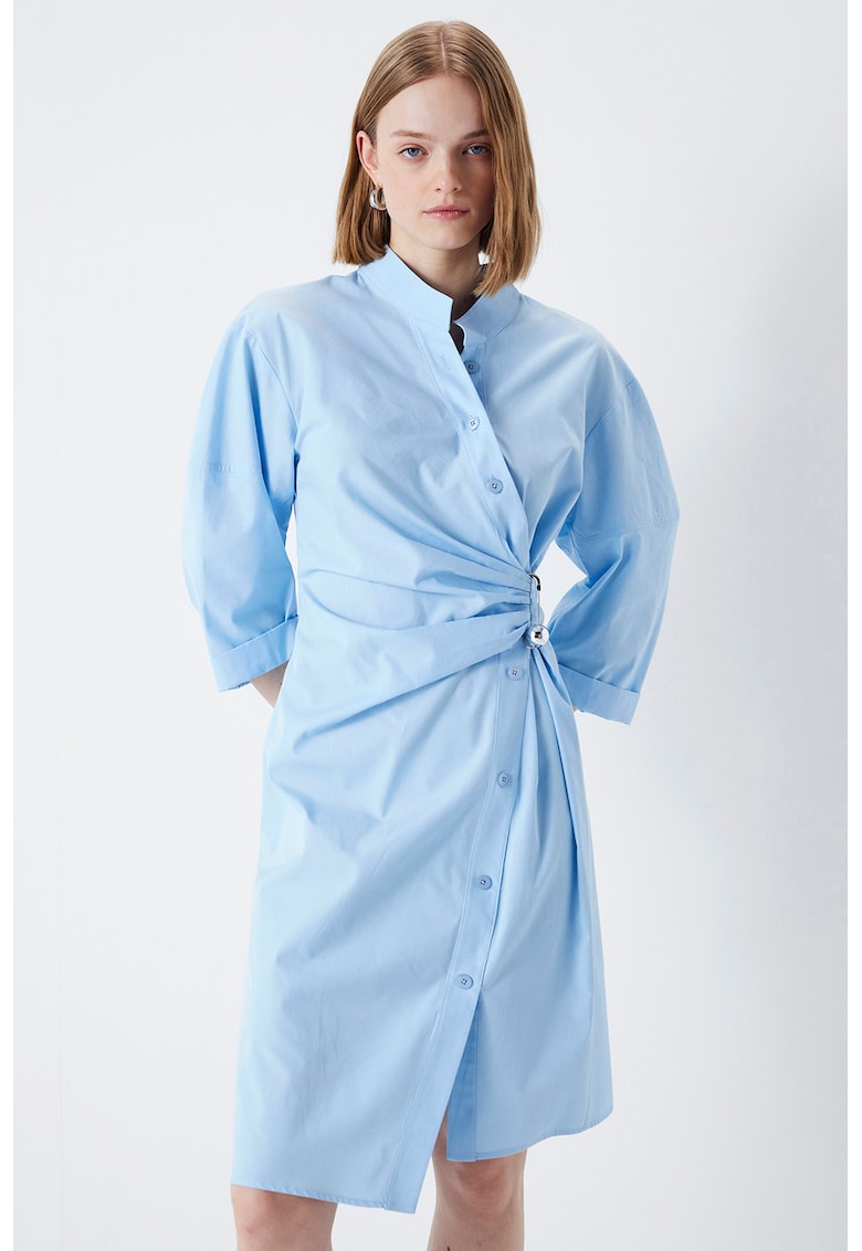 Rochie din bumbac cu croiala dreapta