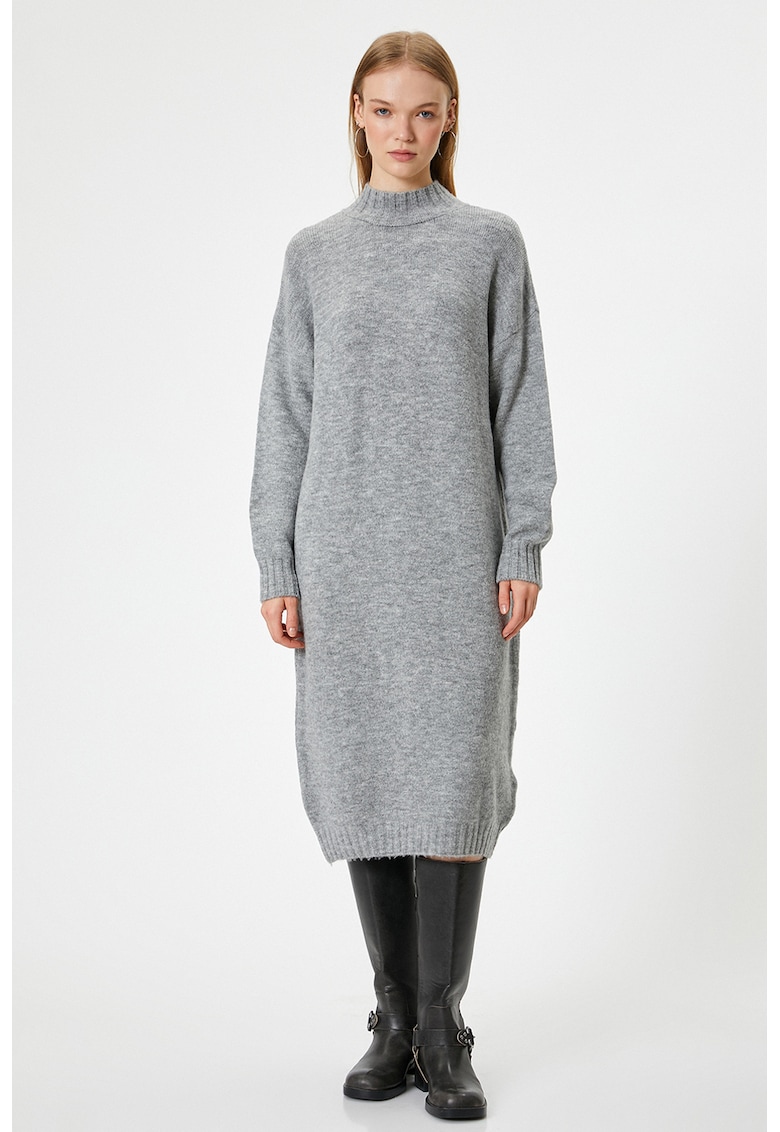 Rochie din tricot cu maneci cazute