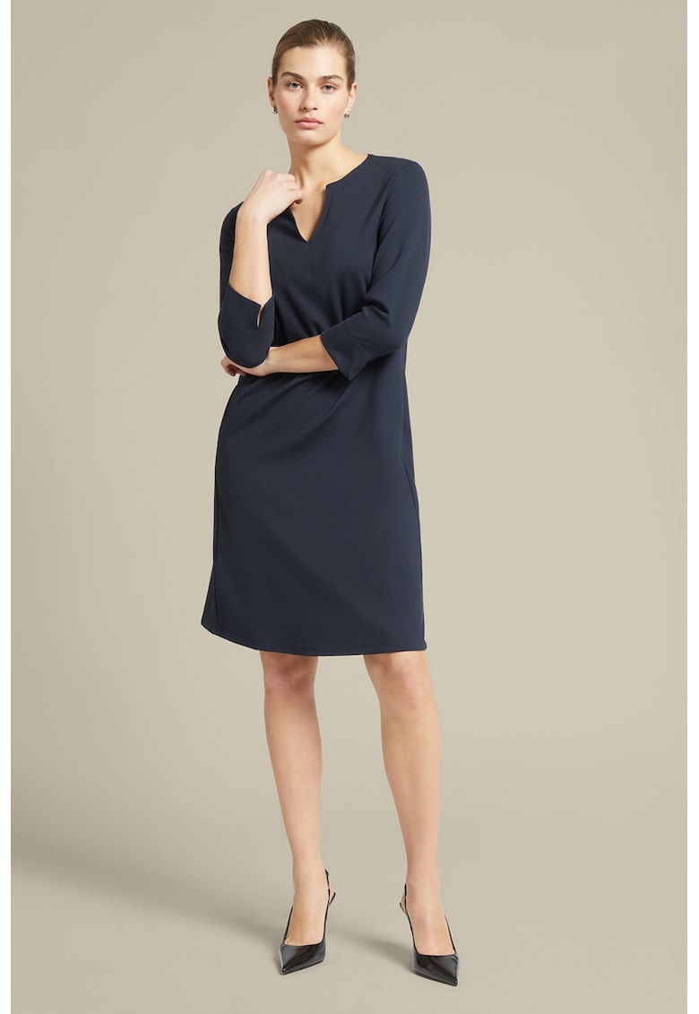 Rochie dreapta cu buzunare laterale