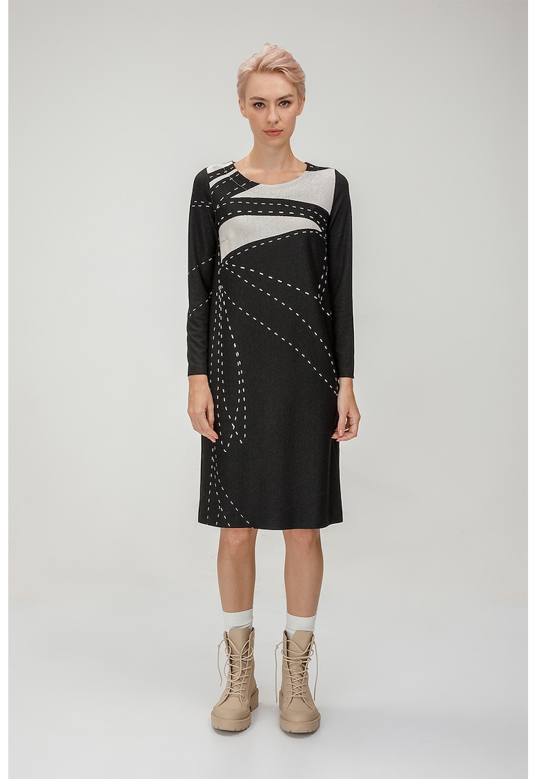 Rochie dreapta cu imprimeu