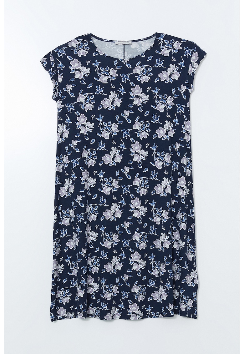 Rochie dreapta cu model floral