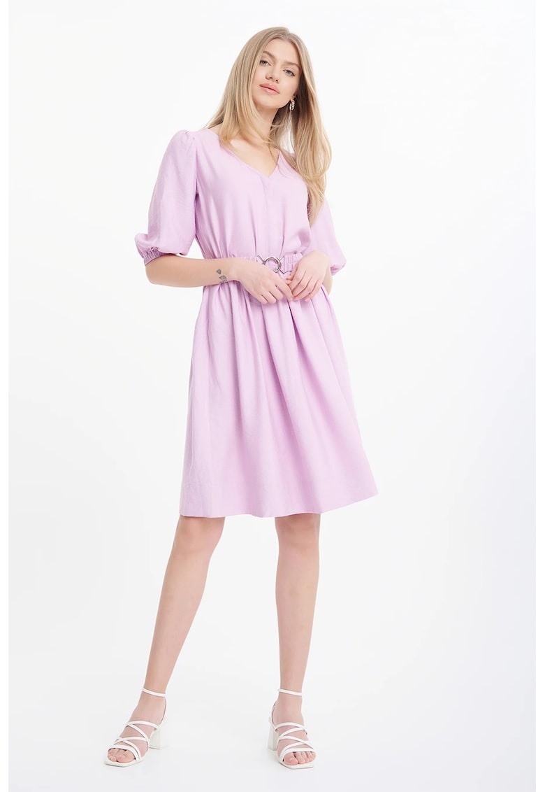 Rochie evazata cu buzunare laterale