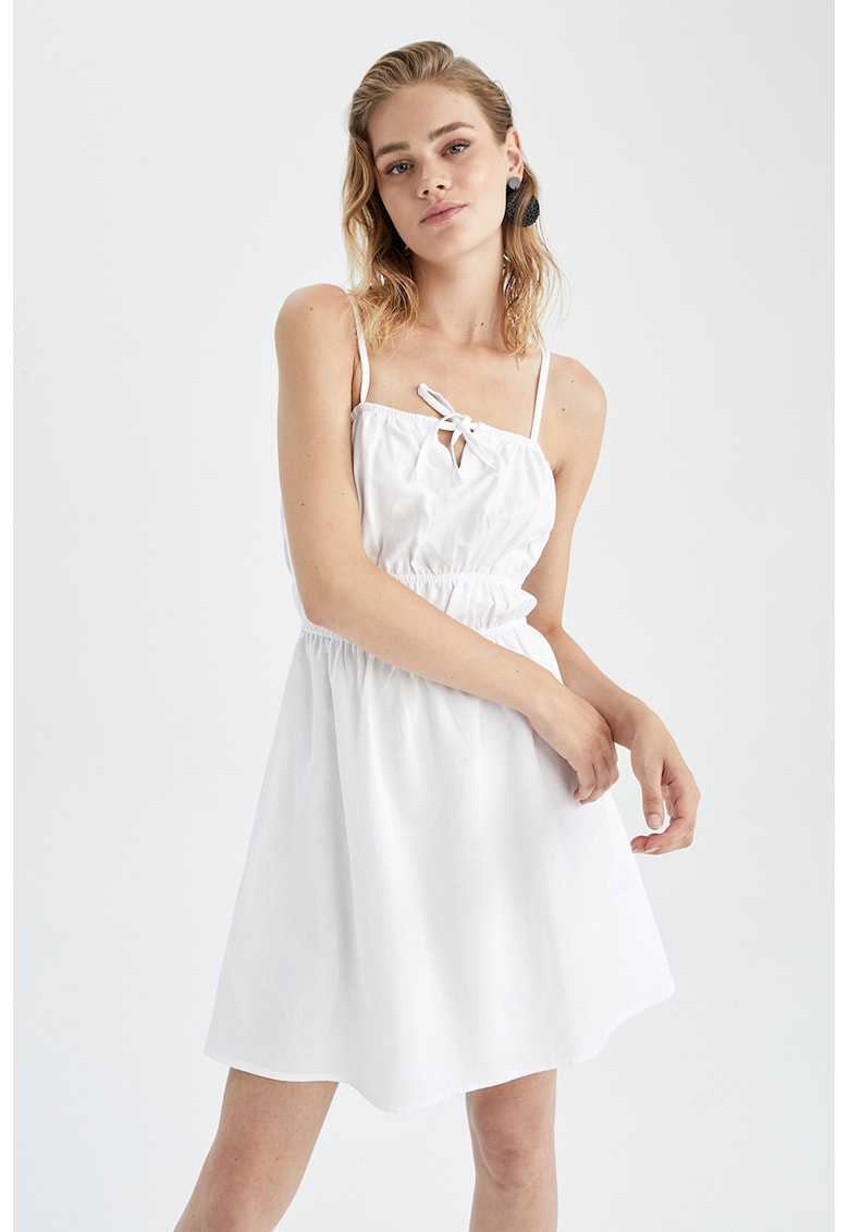 Rochie evazata cu fronseuri