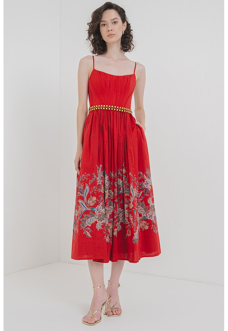 Rochie evazata cu imprimeu