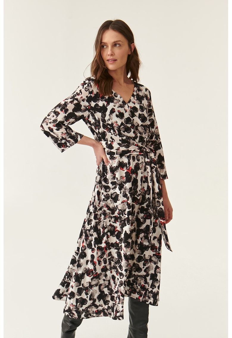Rochie evazata cu imprimeu abstract Samikone