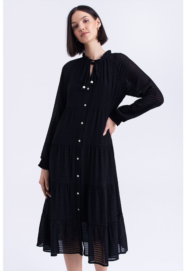 Rochie evazata cu maneci raglan