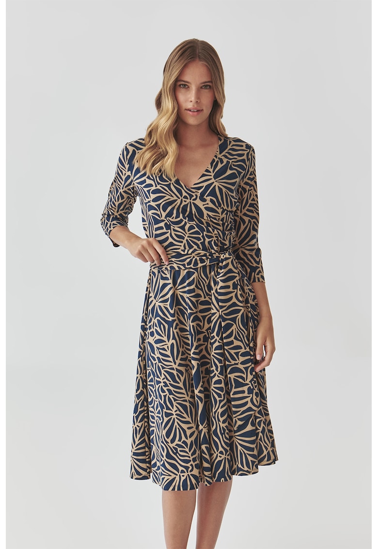 Rochie evazata cu model grafic