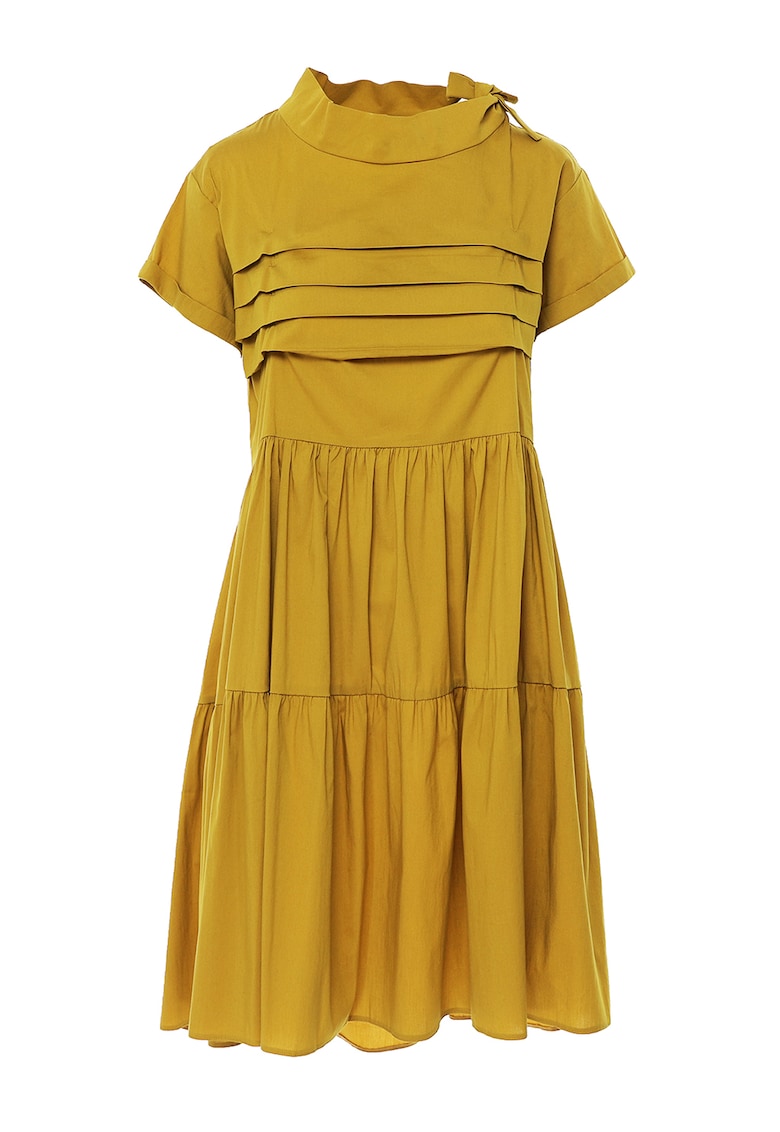 Rochie evazata cu pliuri