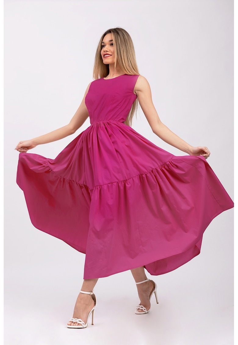 Rochie fara maneci cu buzunare laterale
