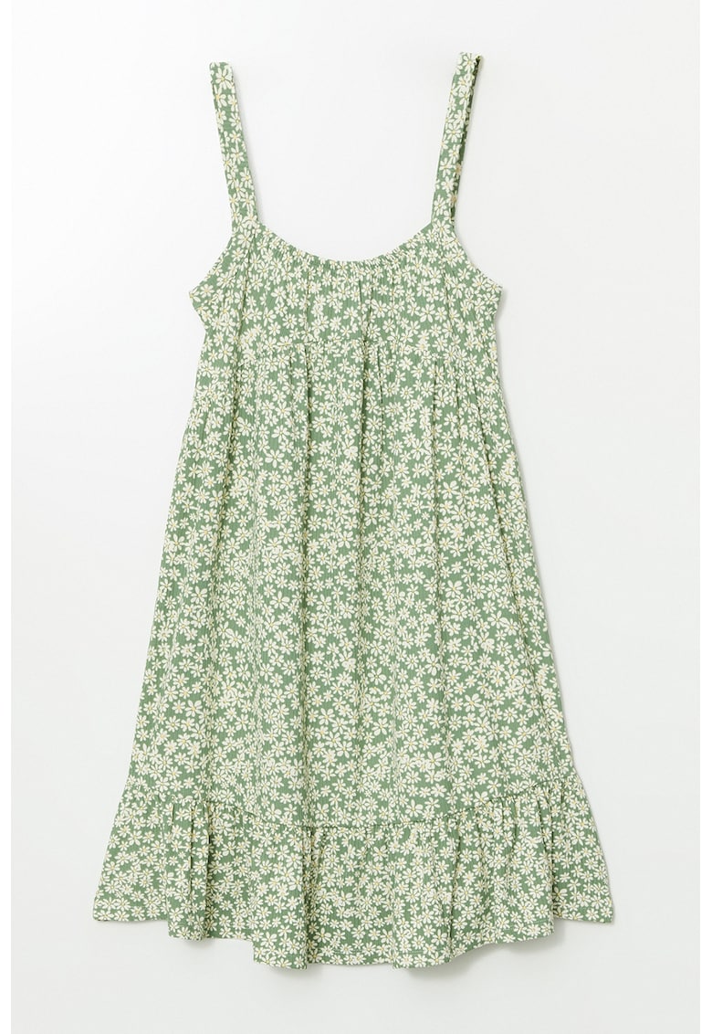 Rochie fara maneci cu model floral