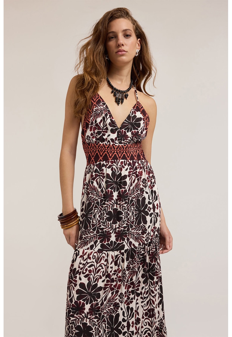 Rochie lunga cu decolteu halter