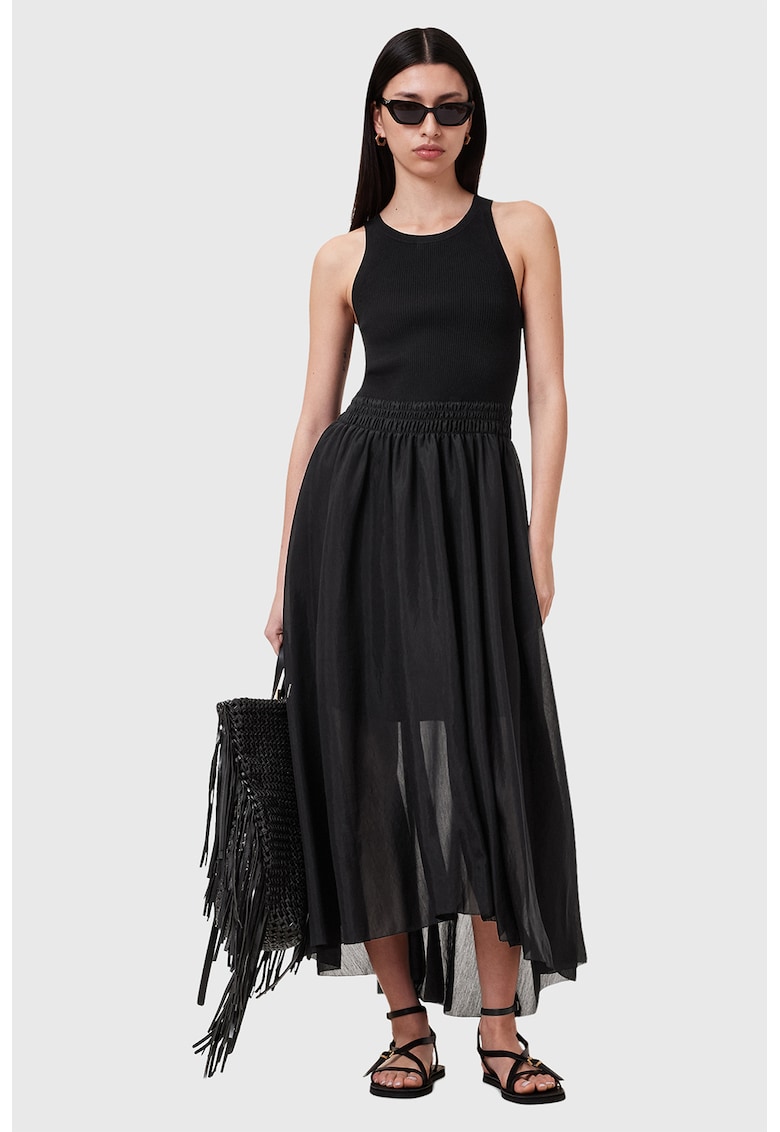 Rochie lunga cu decolteu rotund Zenia