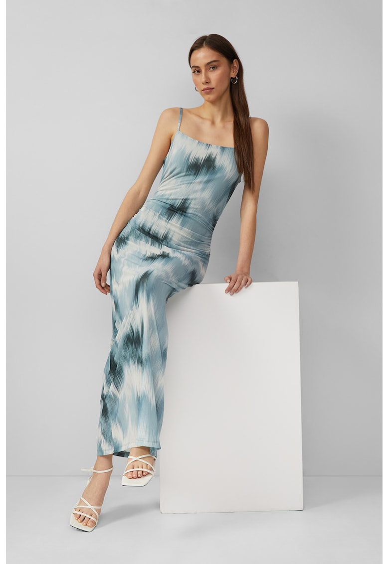Rochie lunga cu imprimeu