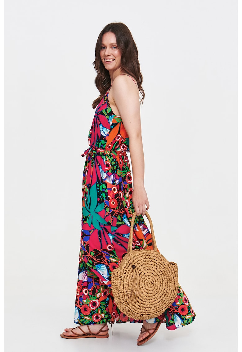Rochie lunga cu imprimeu floral