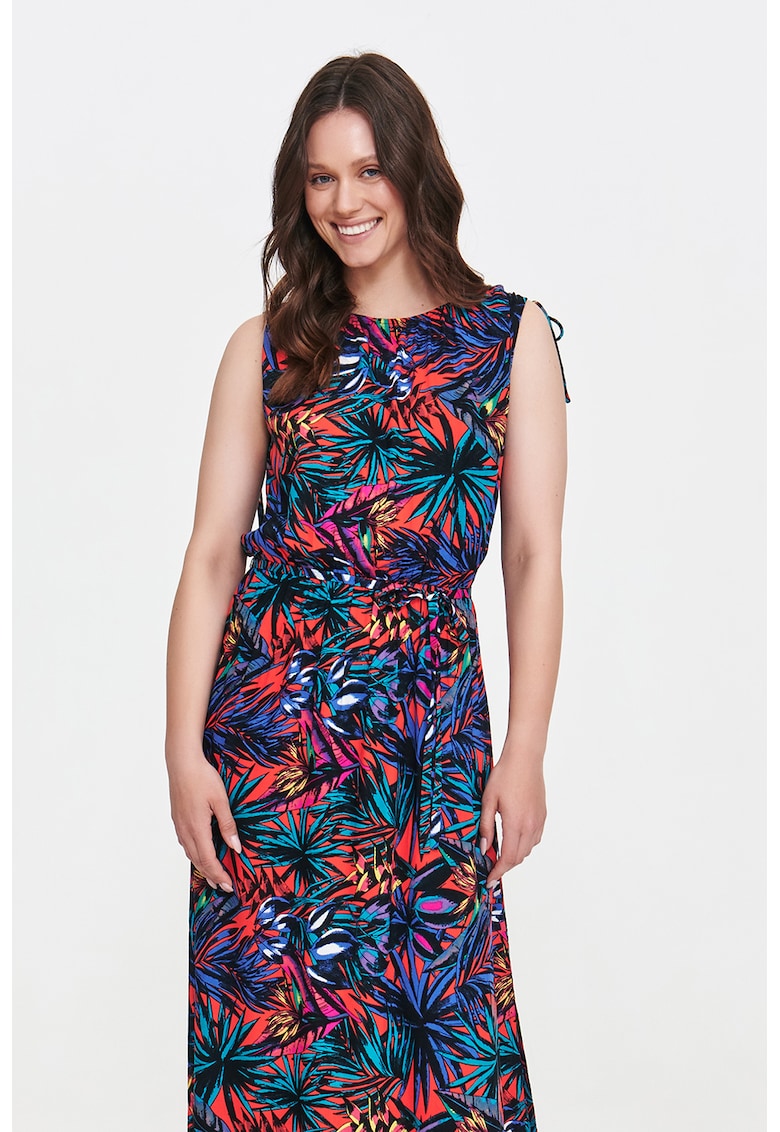 Rochie lunga cu imprimeu floral