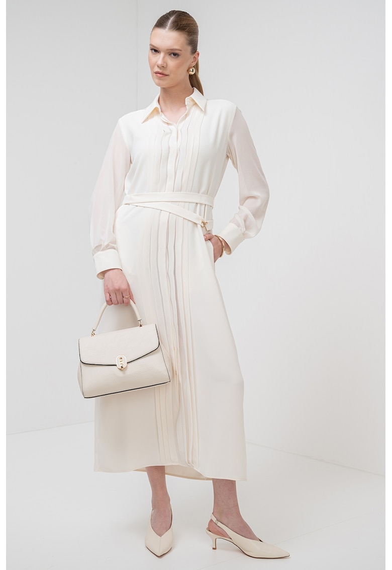 Rochie lunga cu maneci lungi