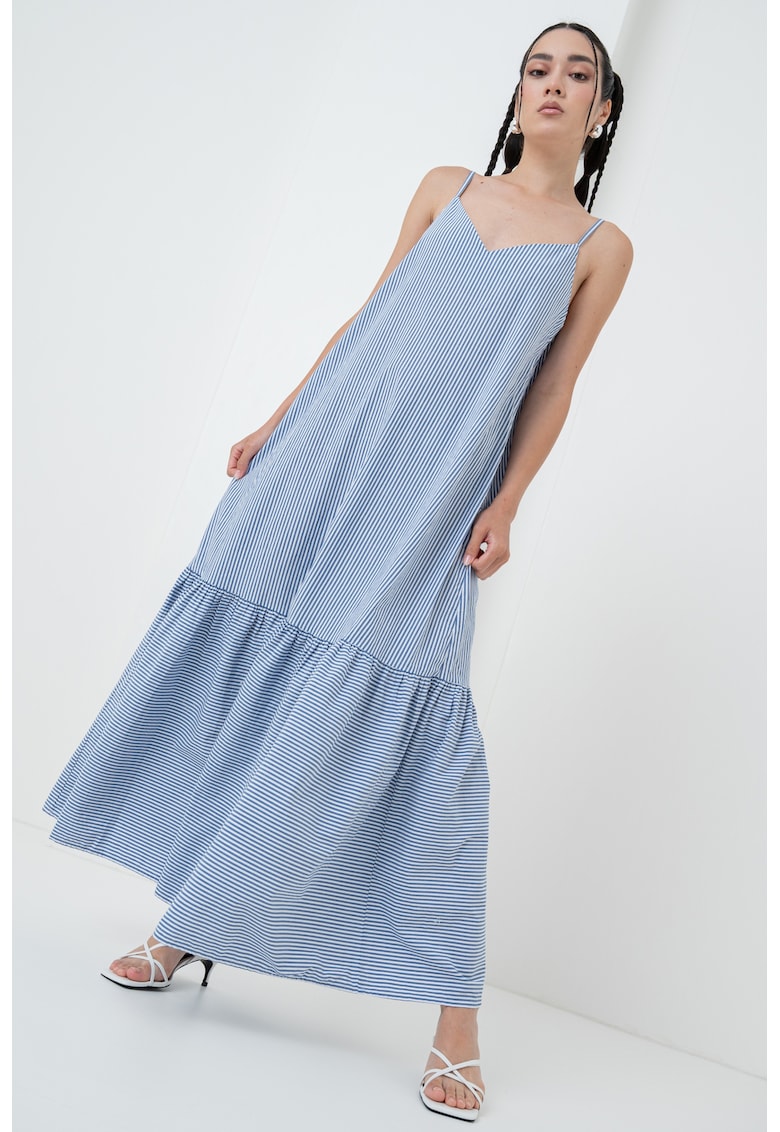 Rochie lunga cu model in dungi