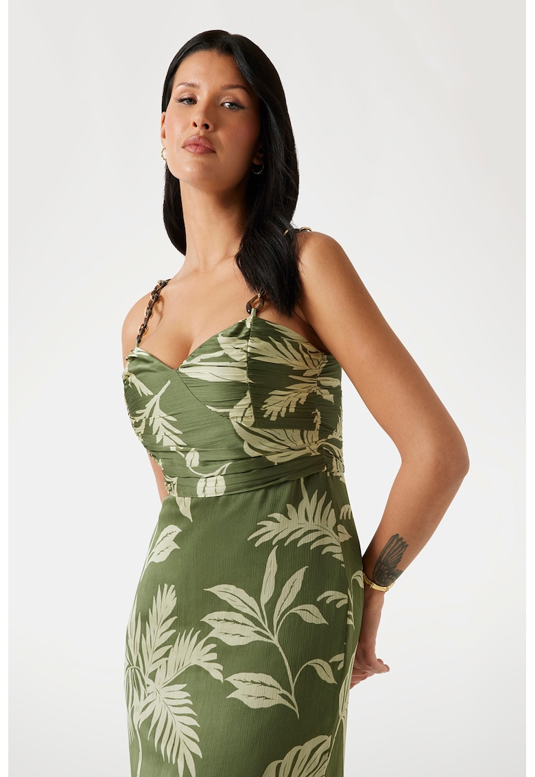 Rochie lunga cu slit lateral