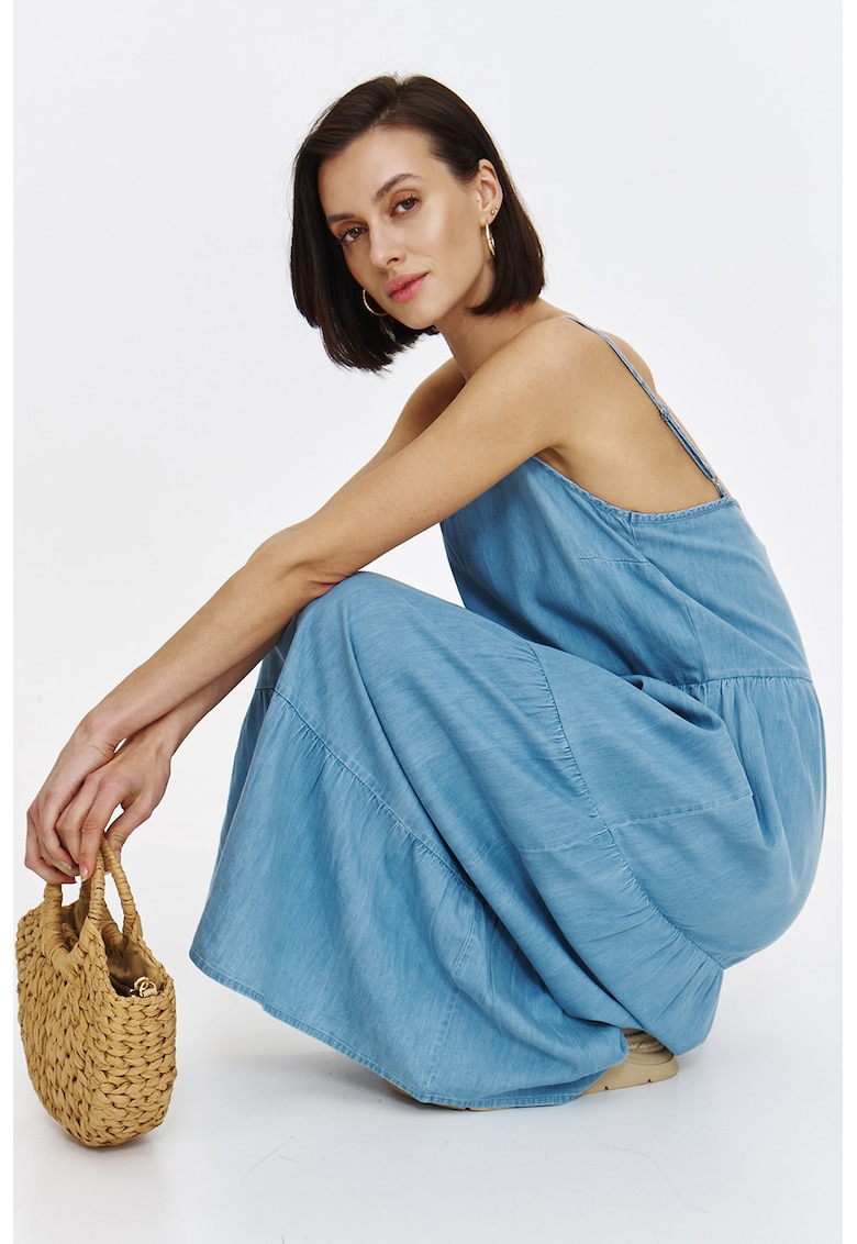 Rochie lunga cu slituri frontale