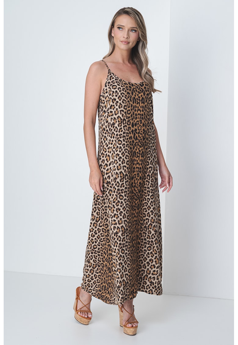 Rochie maxi cu animal print Taama